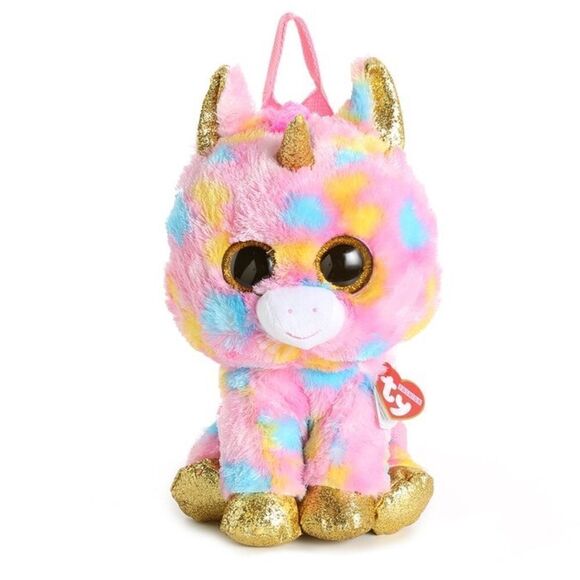 TY Fantasia Multicolor Unicorn Backpack - Picture 1 of 10